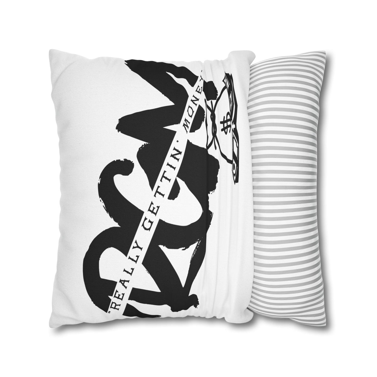 Money Bag Pillowcase – "Really Gettin' Money" Decorative Throw Pillow