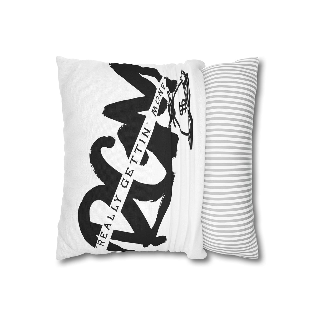 Money Bag Pillowcase – "Really Gettin' Money" Decorative Throw Pillow