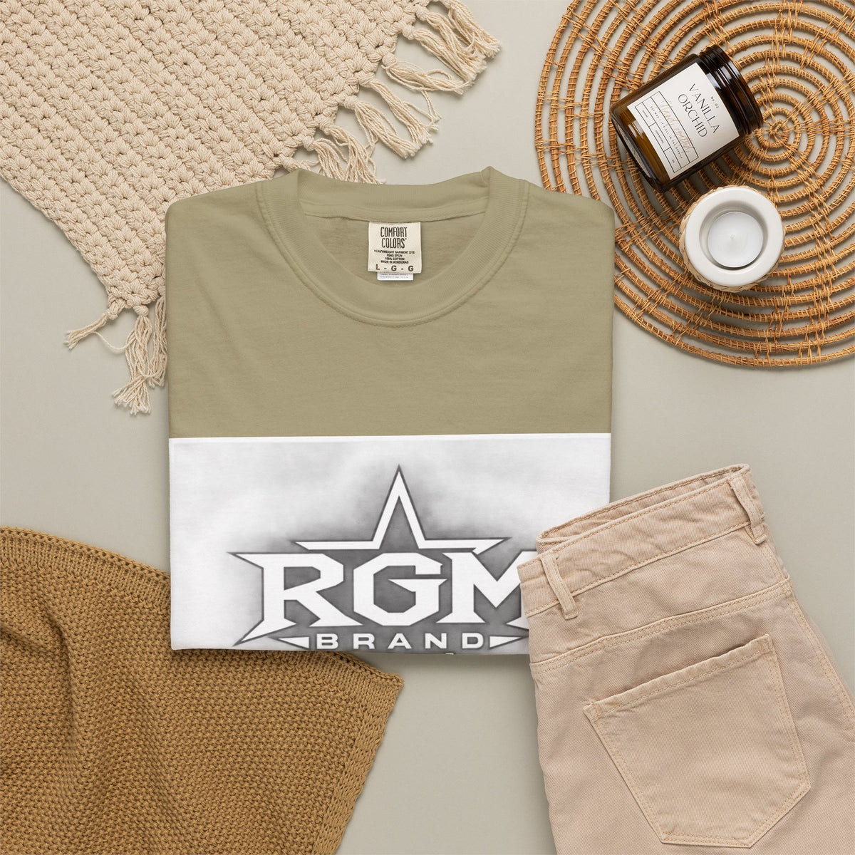 RGM BRAND Garment-Dyed T-shirt