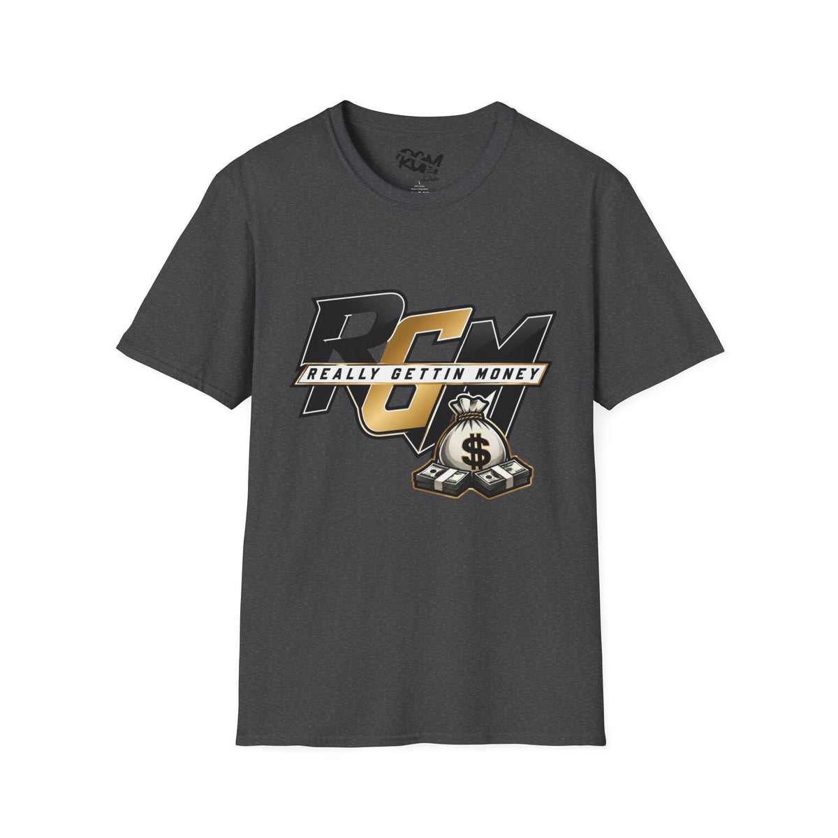 Unisex T-Shirt — RGM (Really Gettin Money) Graphic Tee with Money Bag Logo