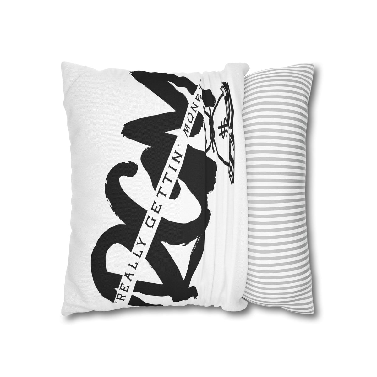 Money Bag Pillowcase – "Really Gettin' Money" Decorative Throw Pillow