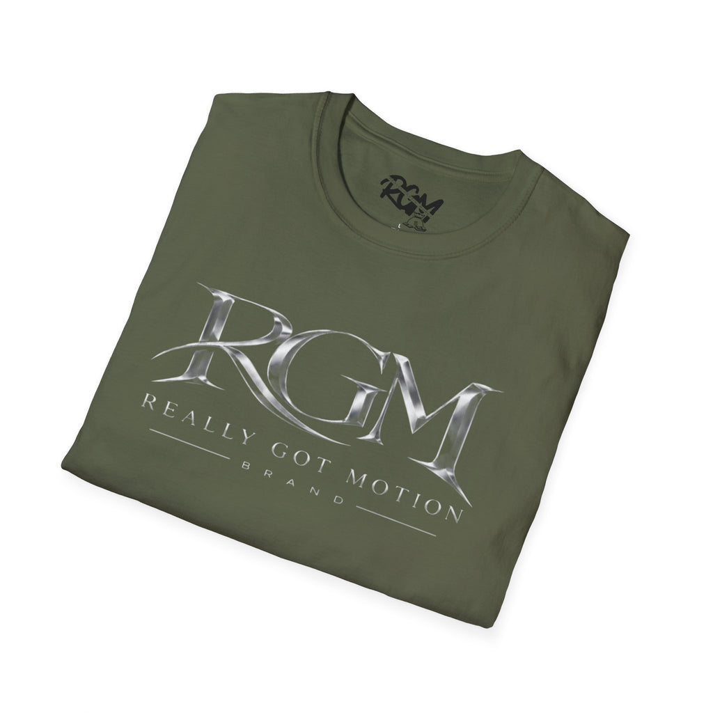 Unisex RGM Metallic Logo T-Shirt — "Really Got Motion" Graphic Tee