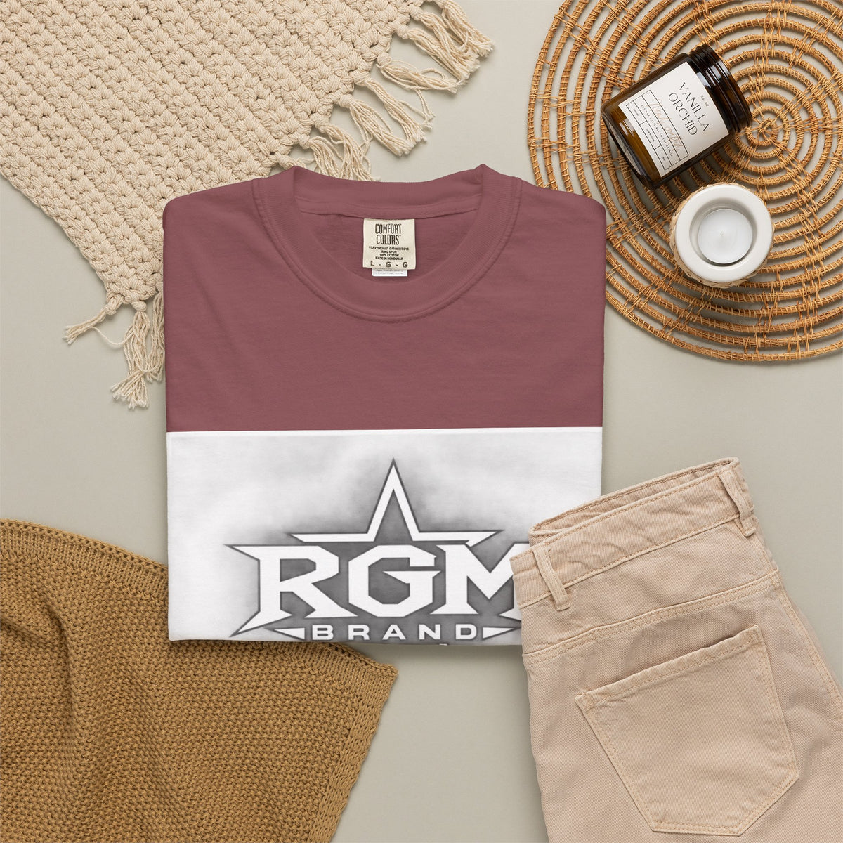 RGM BRAND Garment-Dyed T-shirt