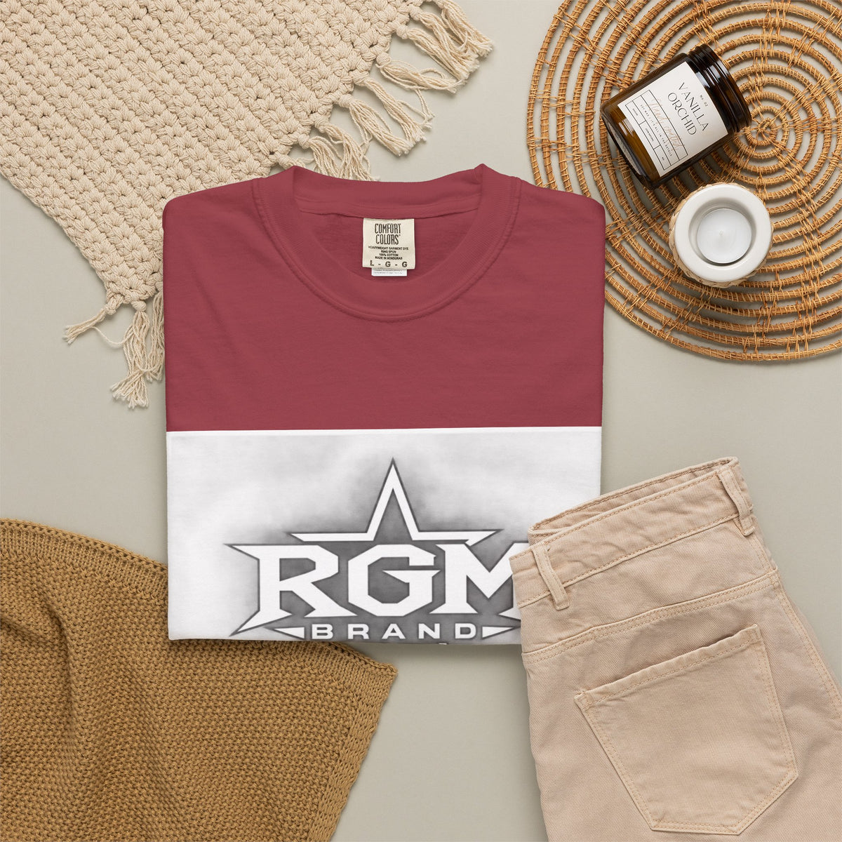 RGM BRAND Garment-Dyed T-shirt