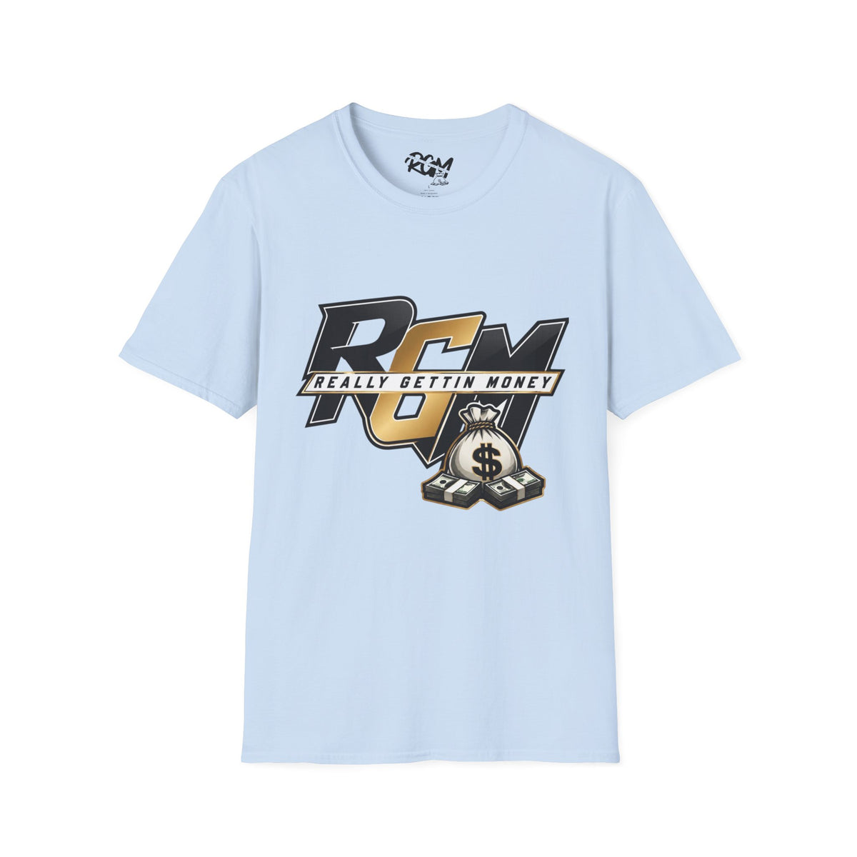 Unisex T-Shirt — RGM (Really Gettin Money) Graphic Tee with Money Bag Logo