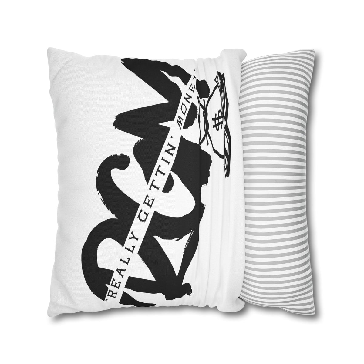 Money Bag Pillowcase – "Really Gettin' Money" Decorative Throw Pillow