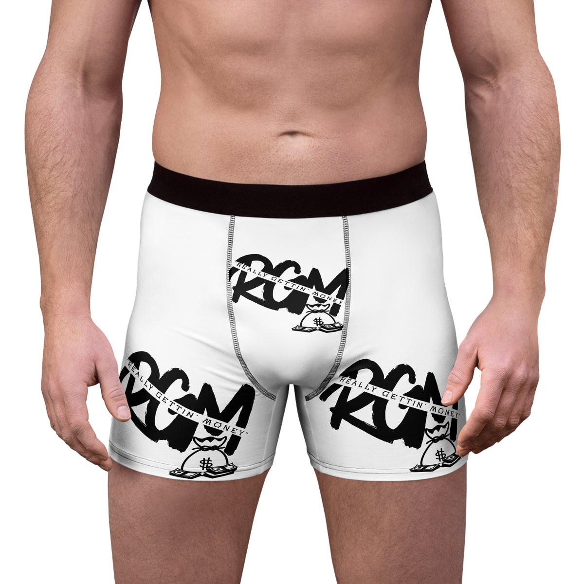 RGM BRAND Boxer Briefs — Monochrome Graphic All-Over-Print