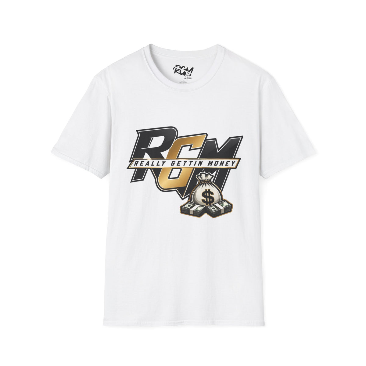 Unisex T-Shirt — RGM (Really Gettin Money) Graphic Tee with Money Bag Logo