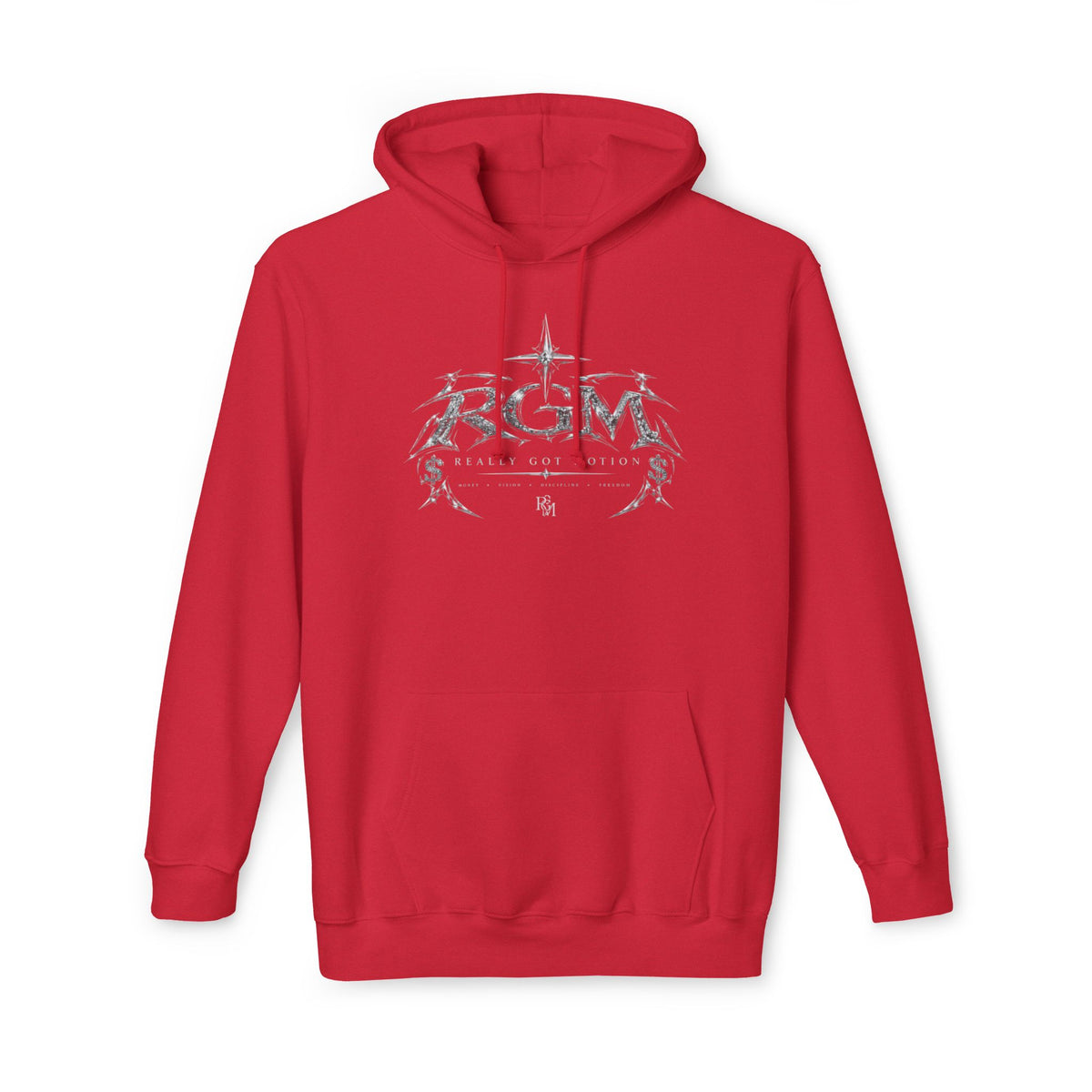 Unisex RGM Distressed Logo Hoodie — Vintage Nautical Graphic Pullover