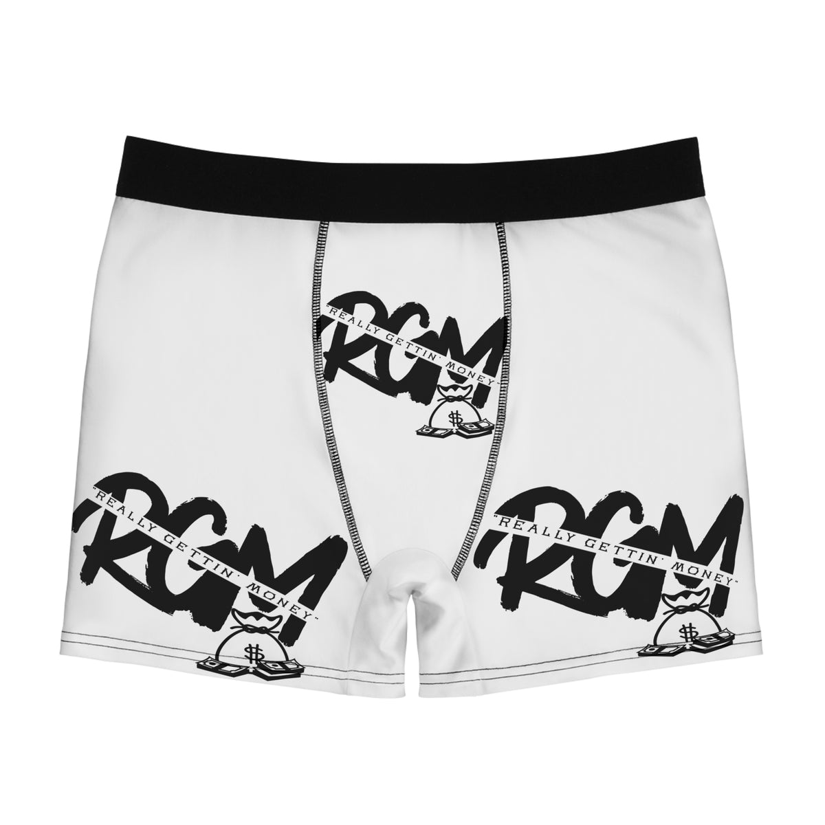 RGM BRAND Boxer Briefs — Monochrome Graphic All-Over-Print