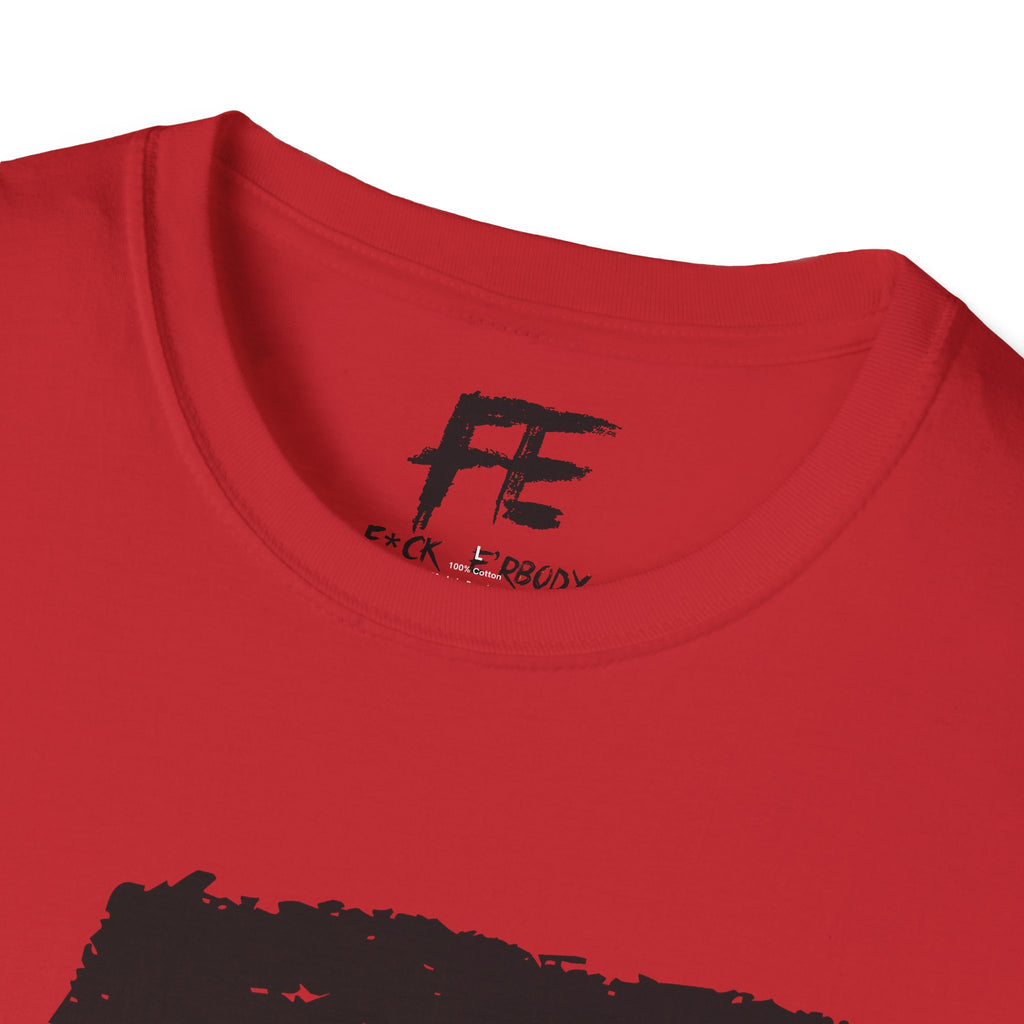 Unisex F*ck E'Rbody Graphic Tee — Bold FE Brushstroke Statement T-Shirt