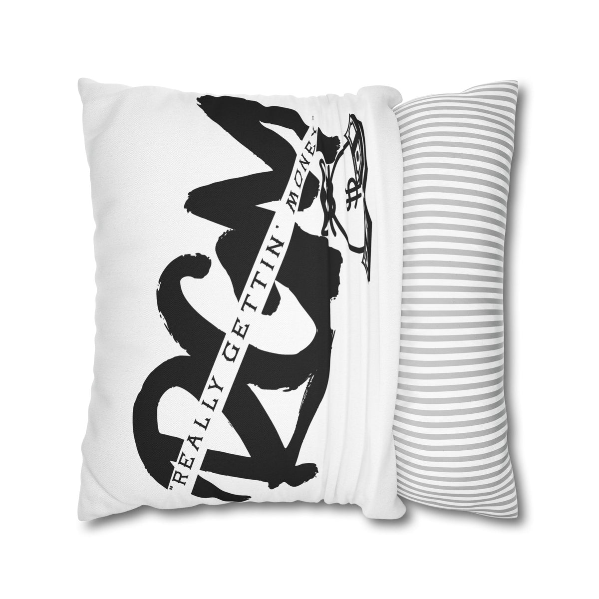 Money Bag Pillowcase – "Really Gettin' Money" Decorative Throw Pillow