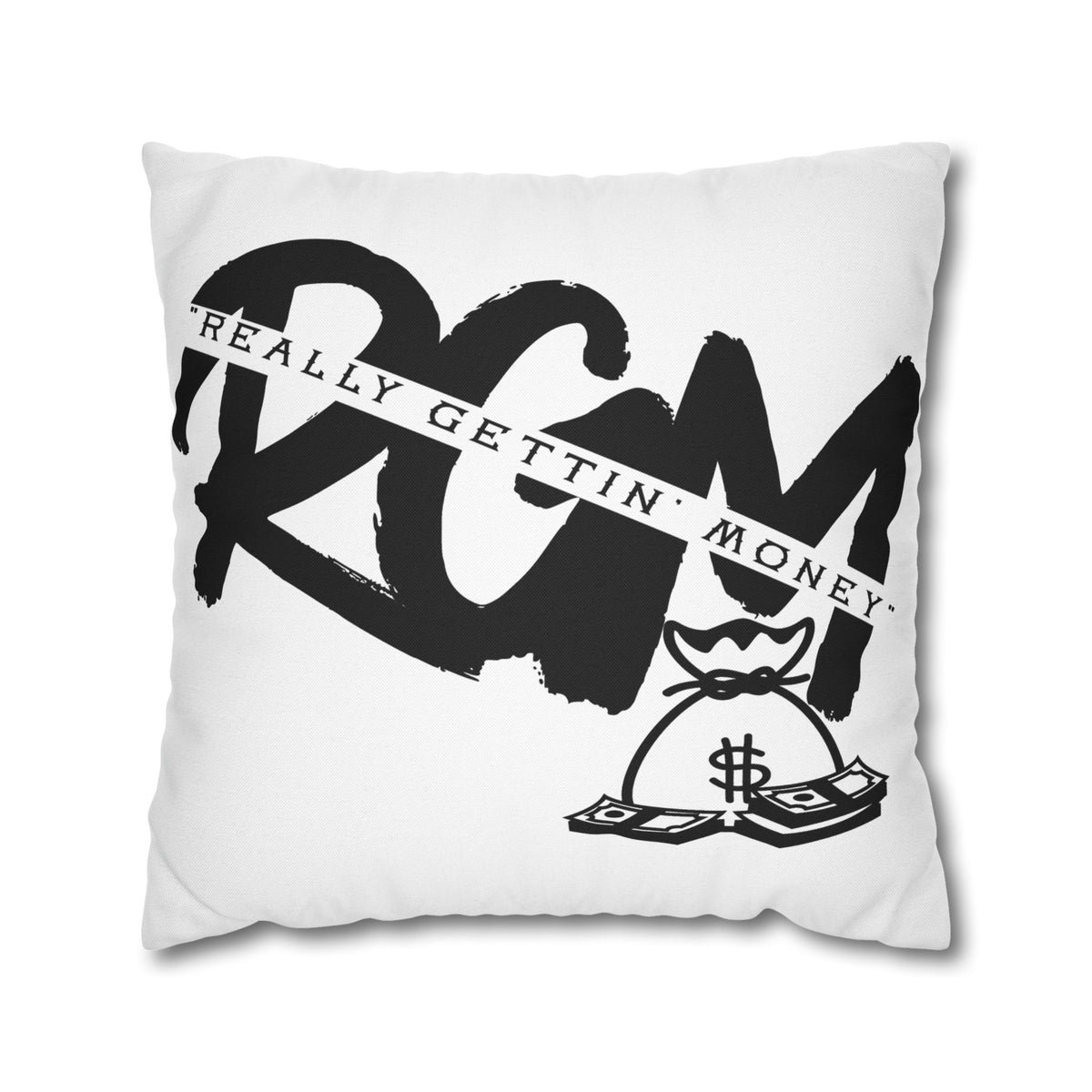Money Bag Pillowcase – "Really Gettin' Money" Decorative Throw Pillow