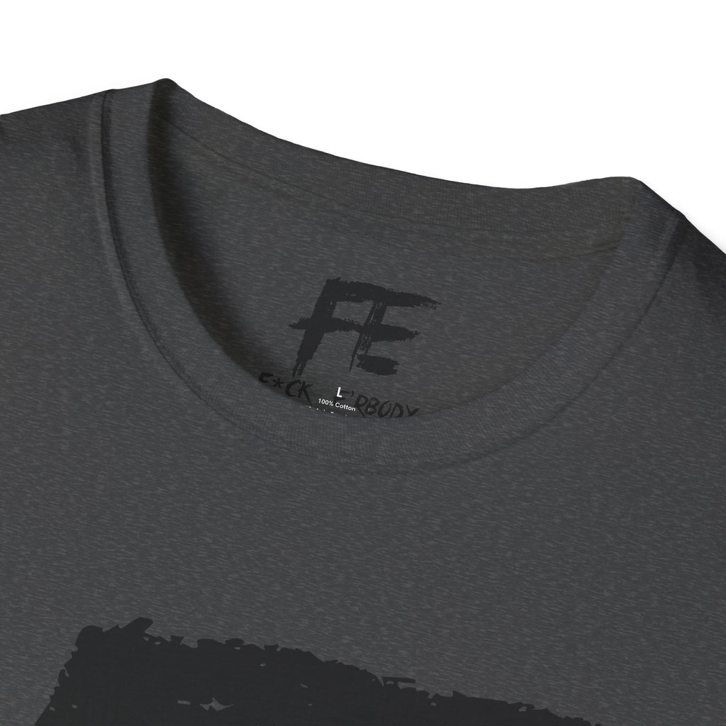 Unisex F*ck E'Rbody Graphic Tee — Bold FE Brushstroke Statement T-Shirt