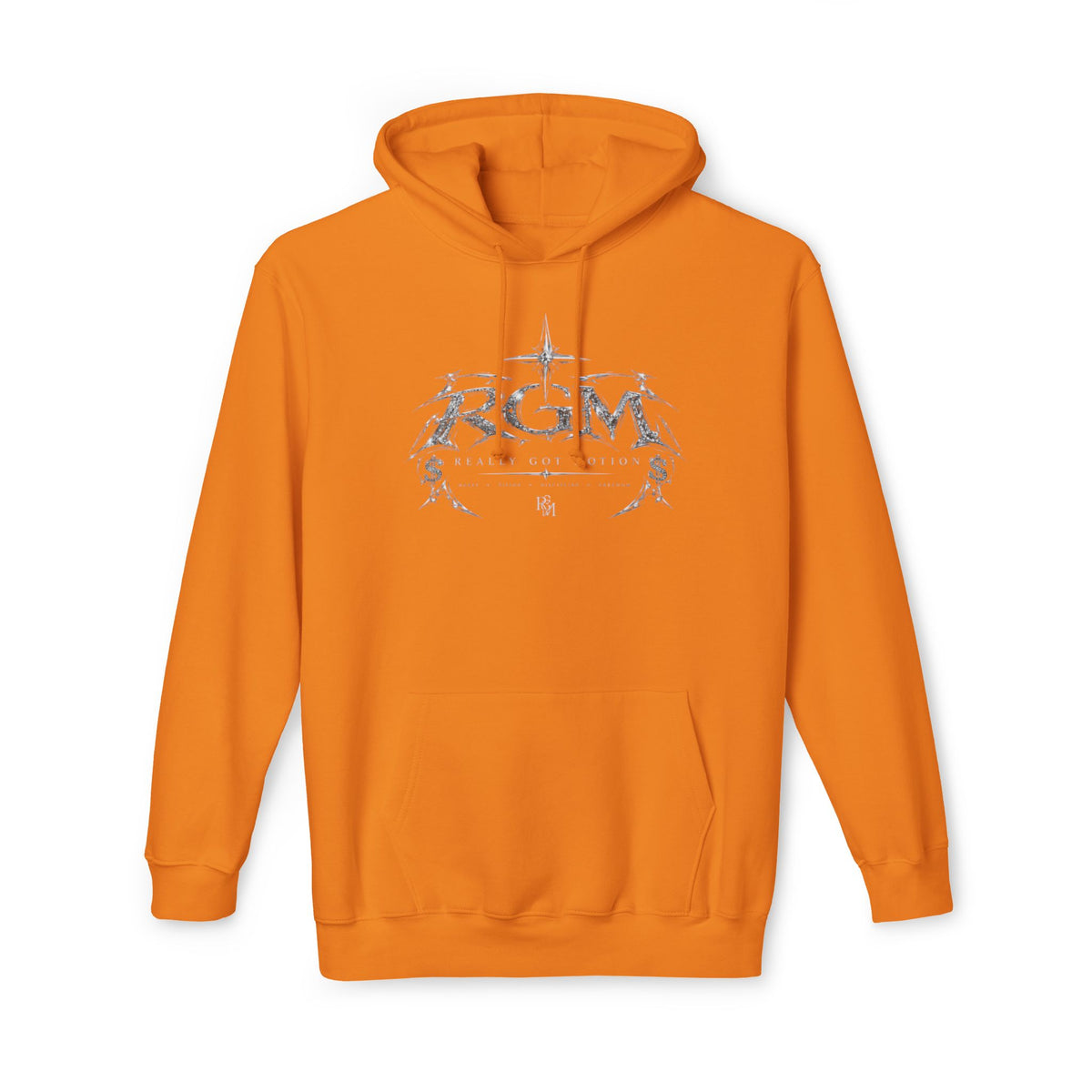 Unisex RGM Distressed Logo Hoodie — Vintage Nautical Graphic Pullover