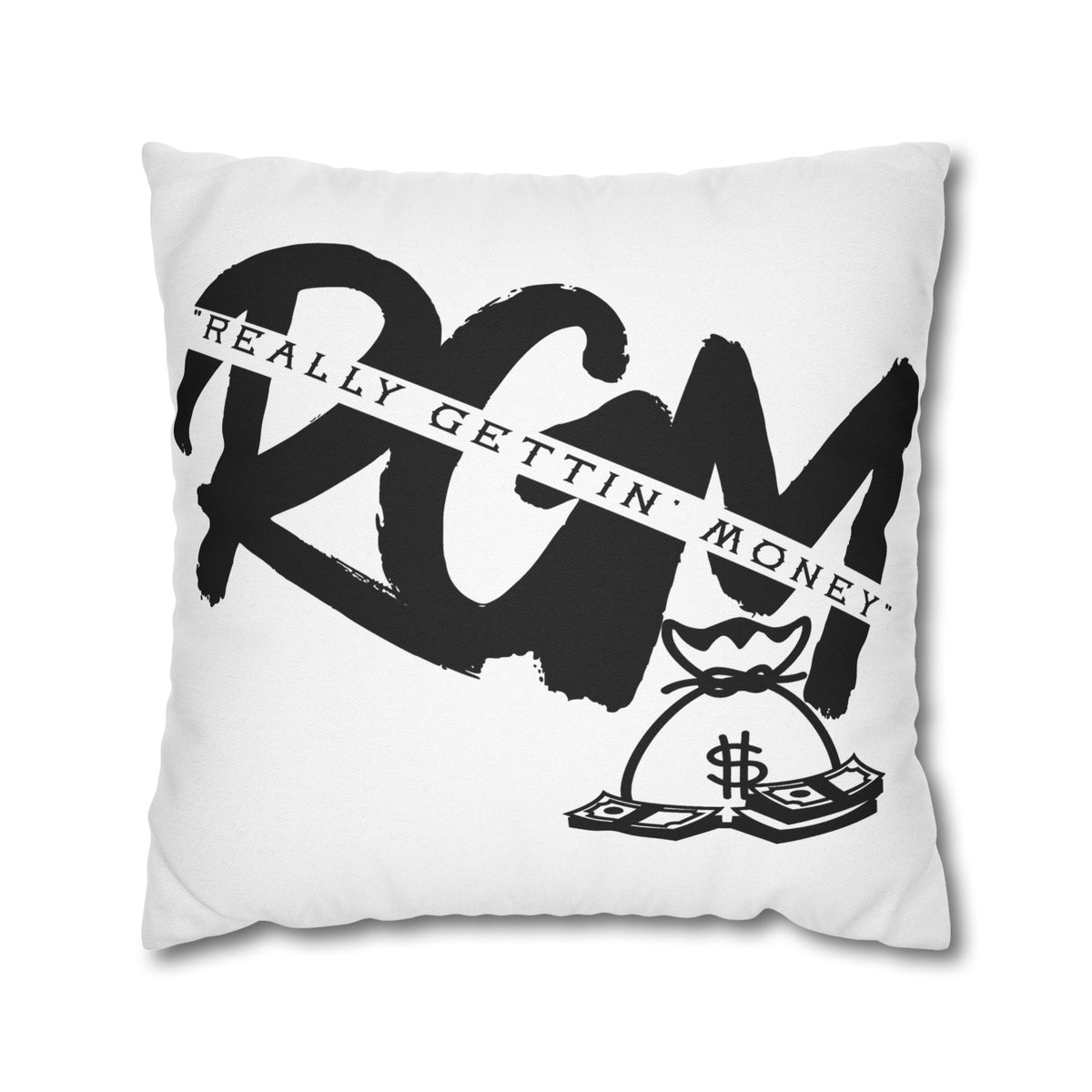 Money Bag Pillowcase – "Really Gettin' Money" Decorative Throw Pillow