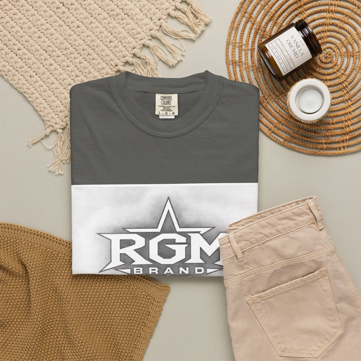 RGM BRAND Garment-Dyed T-shirt