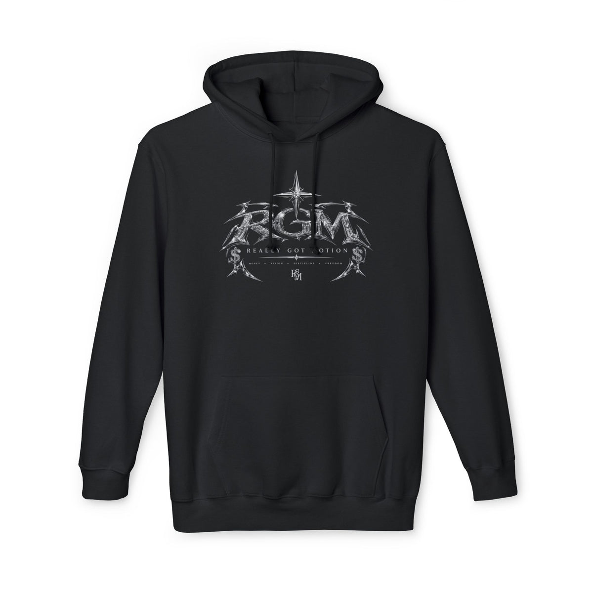 Unisex RGM Distressed Logo Hoodie — Vintage Nautical Graphic Pullover