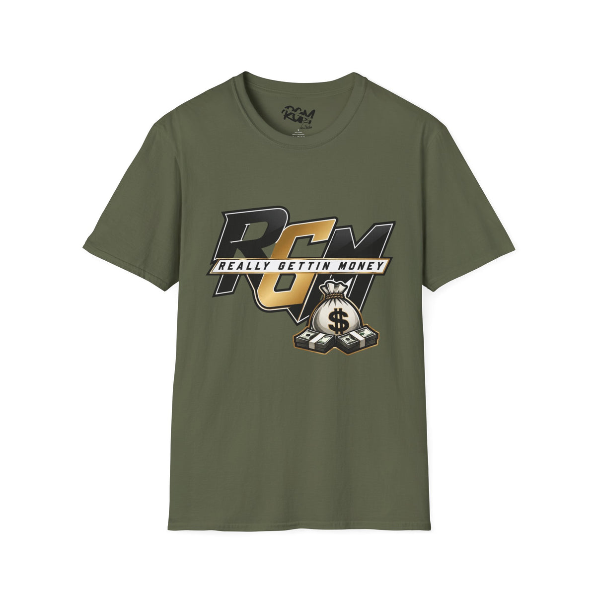 Unisex T-Shirt — RGM (Really Gettin Money) Graphic Tee with Money Bag Logo