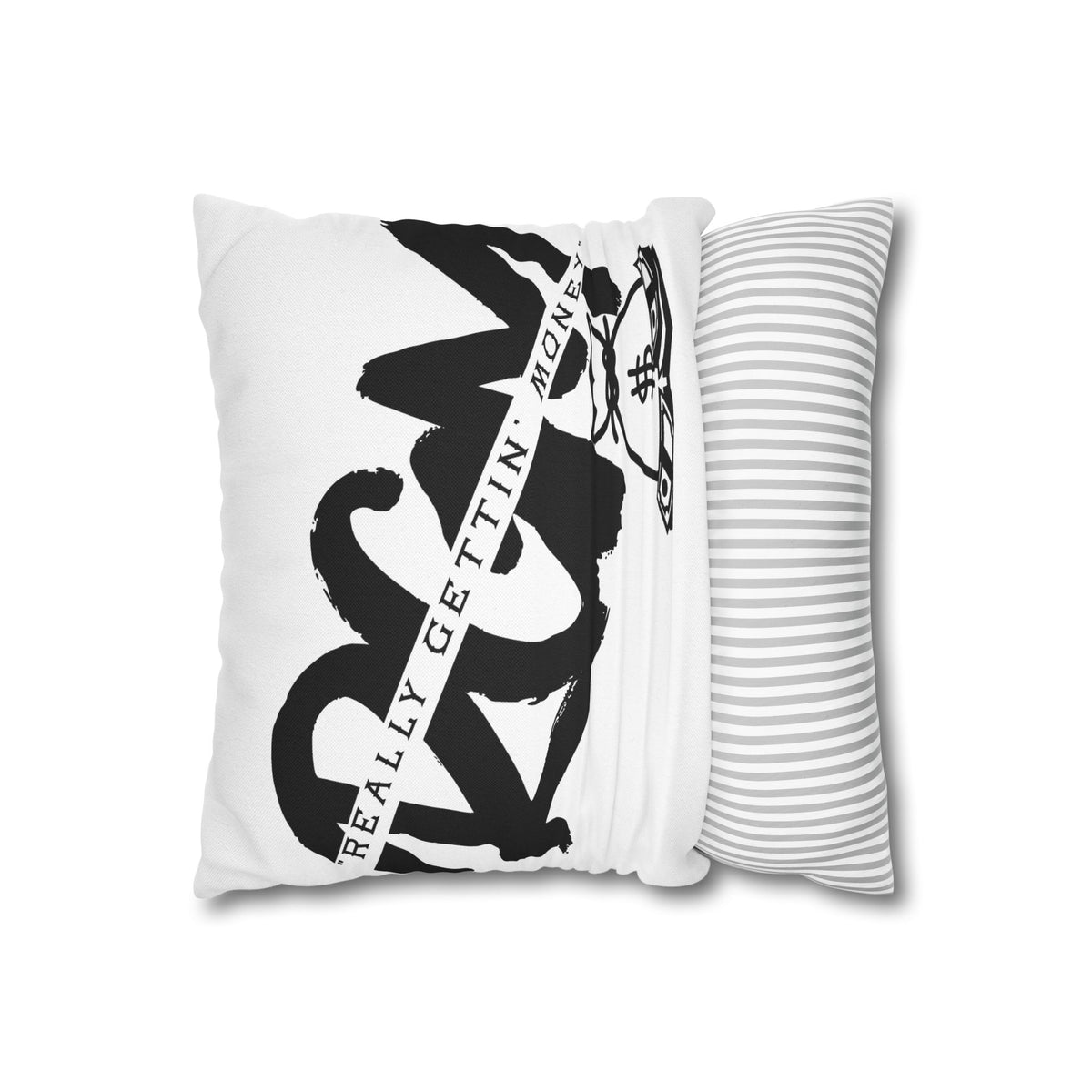 Money Bag Pillowcase – "Really Gettin' Money" Decorative Throw Pillow