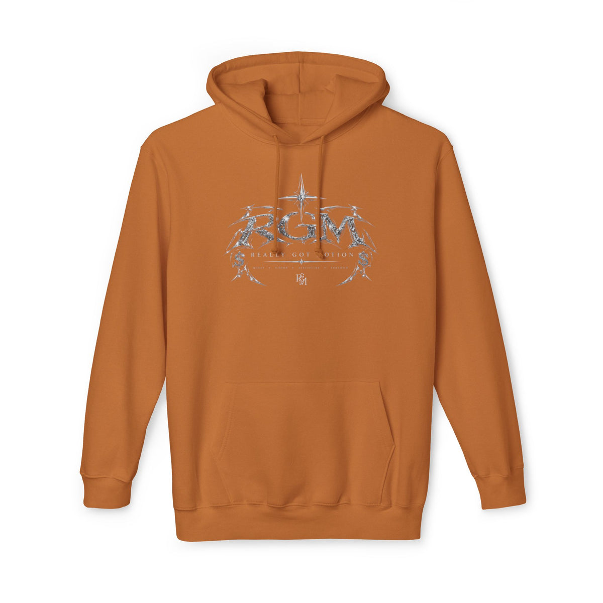 Unisex RGM Distressed Logo Hoodie — Vintage Nautical Graphic Pullover