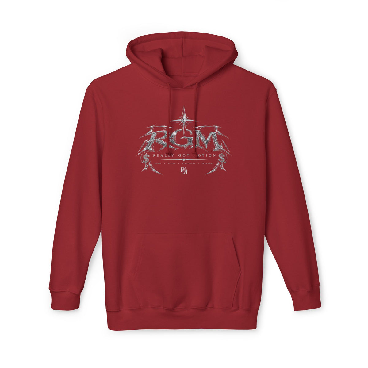 Unisex RGM Distressed Logo Hoodie — Vintage Nautical Graphic Pullover