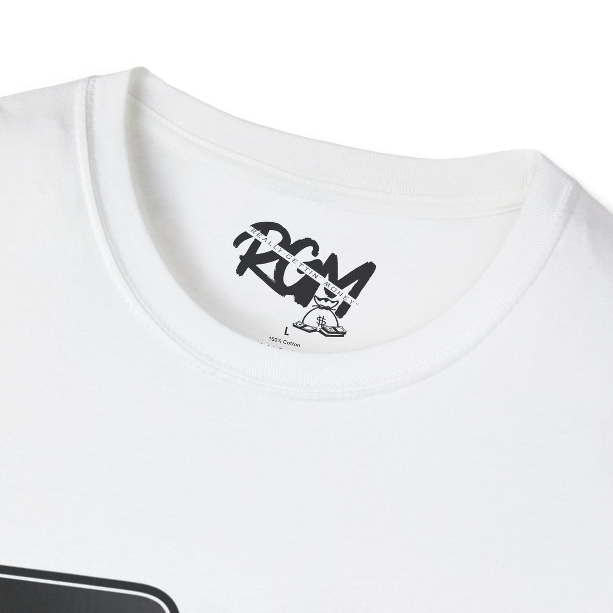 Unisex T-Shirt — RGM (Really Gettin Money) Graphic Tee with Money Bag Logo