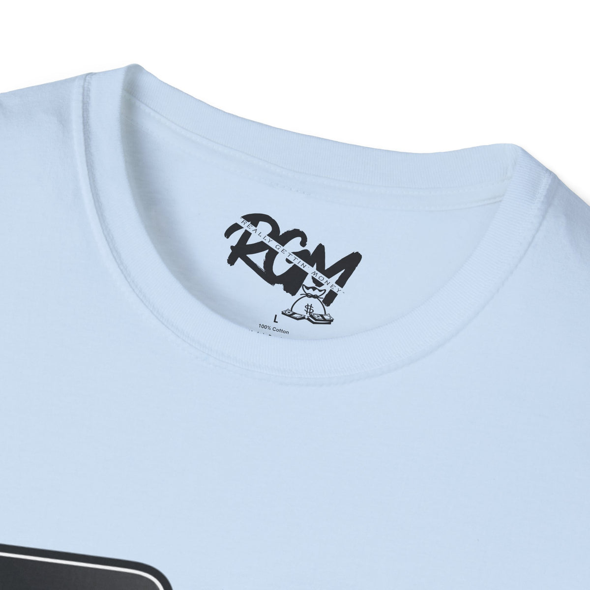 Unisex T-Shirt — RGM (Really Gettin Money) Graphic Tee with Money Bag Logo