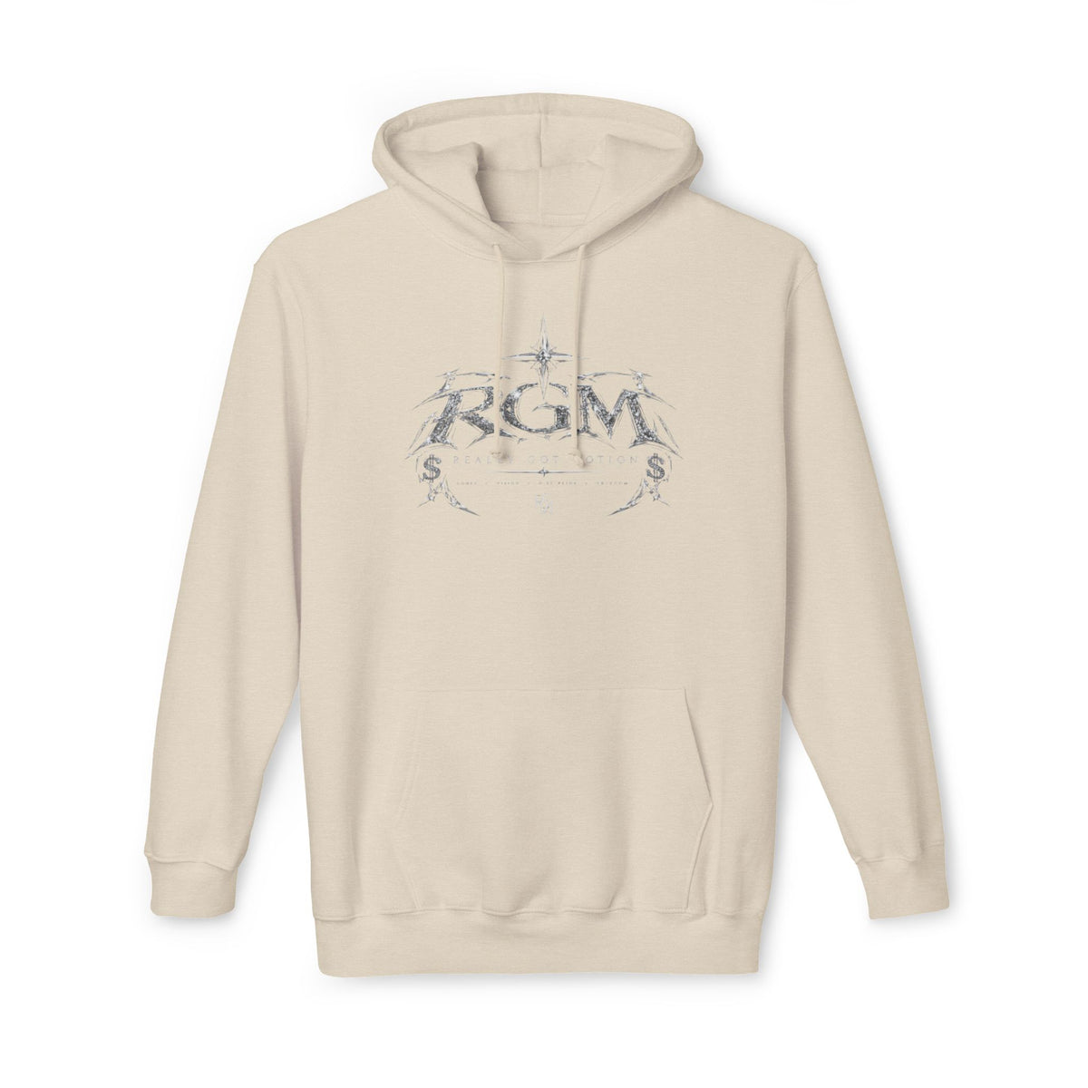 Unisex RGM Distressed Logo Hoodie — Vintage Nautical Graphic Pullover