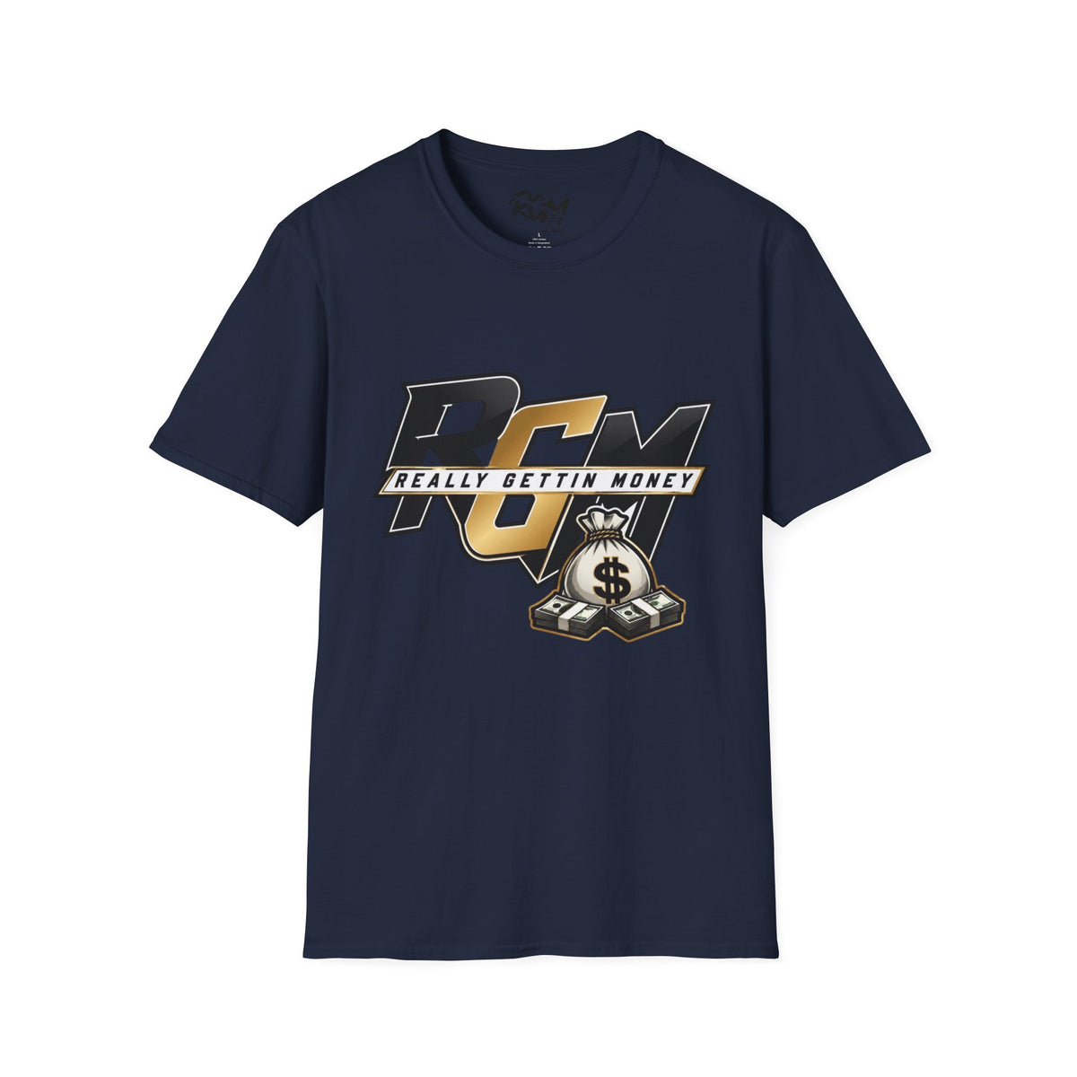 Unisex T-Shirt — RGM (Really Gettin Money) Graphic Tee with Money Bag Logo