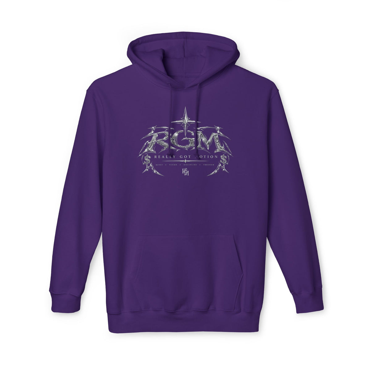 Unisex RGM Distressed Logo Hoodie — Vintage Nautical Graphic Pullover