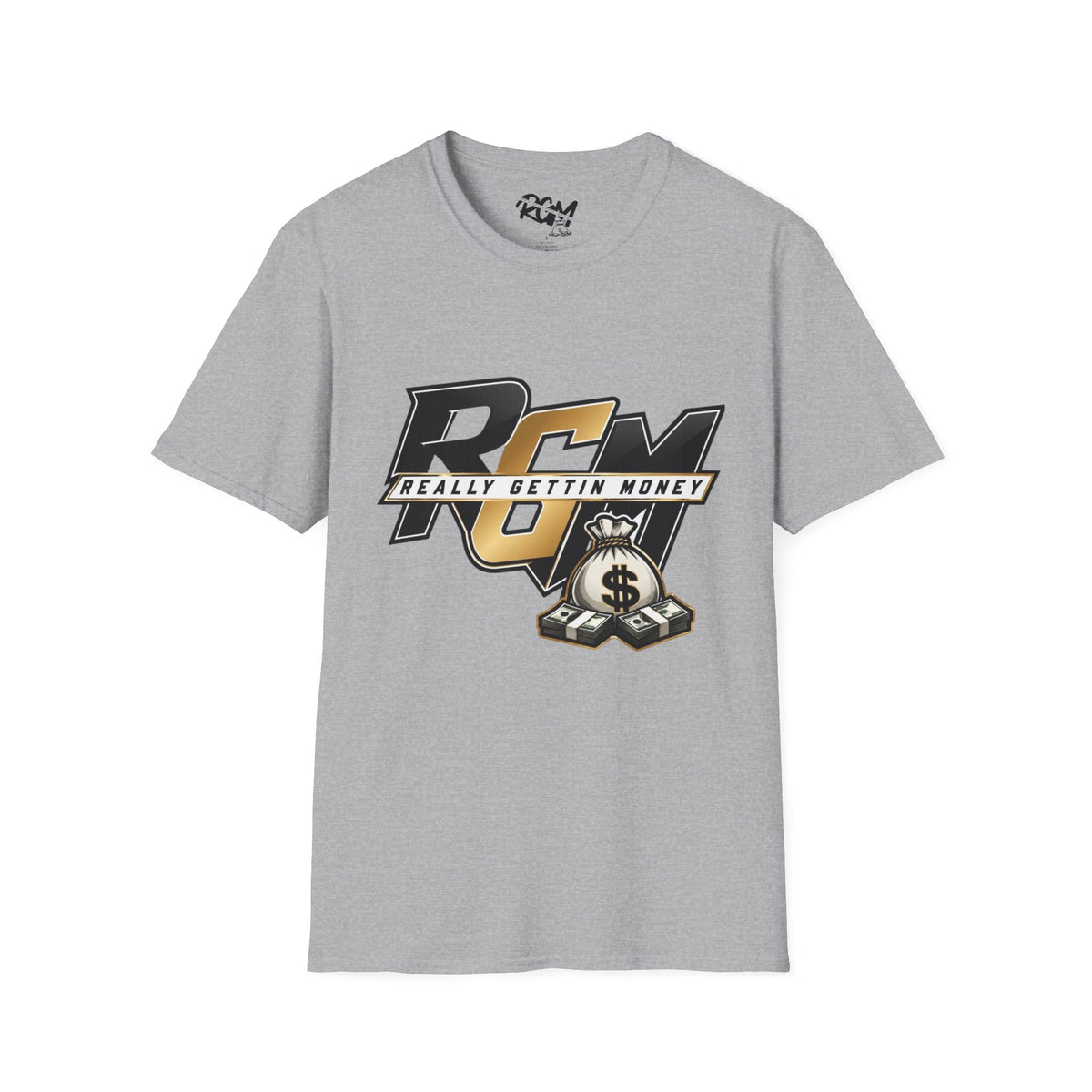 Unisex T-Shirt — RGM (Really Gettin Money) Graphic Tee with Money Bag Logo