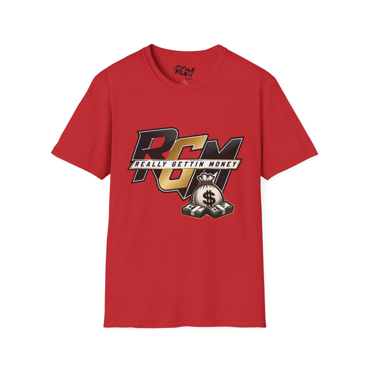Unisex T-Shirt — RGM (Really Gettin Money) Graphic Tee with Money Bag Logo